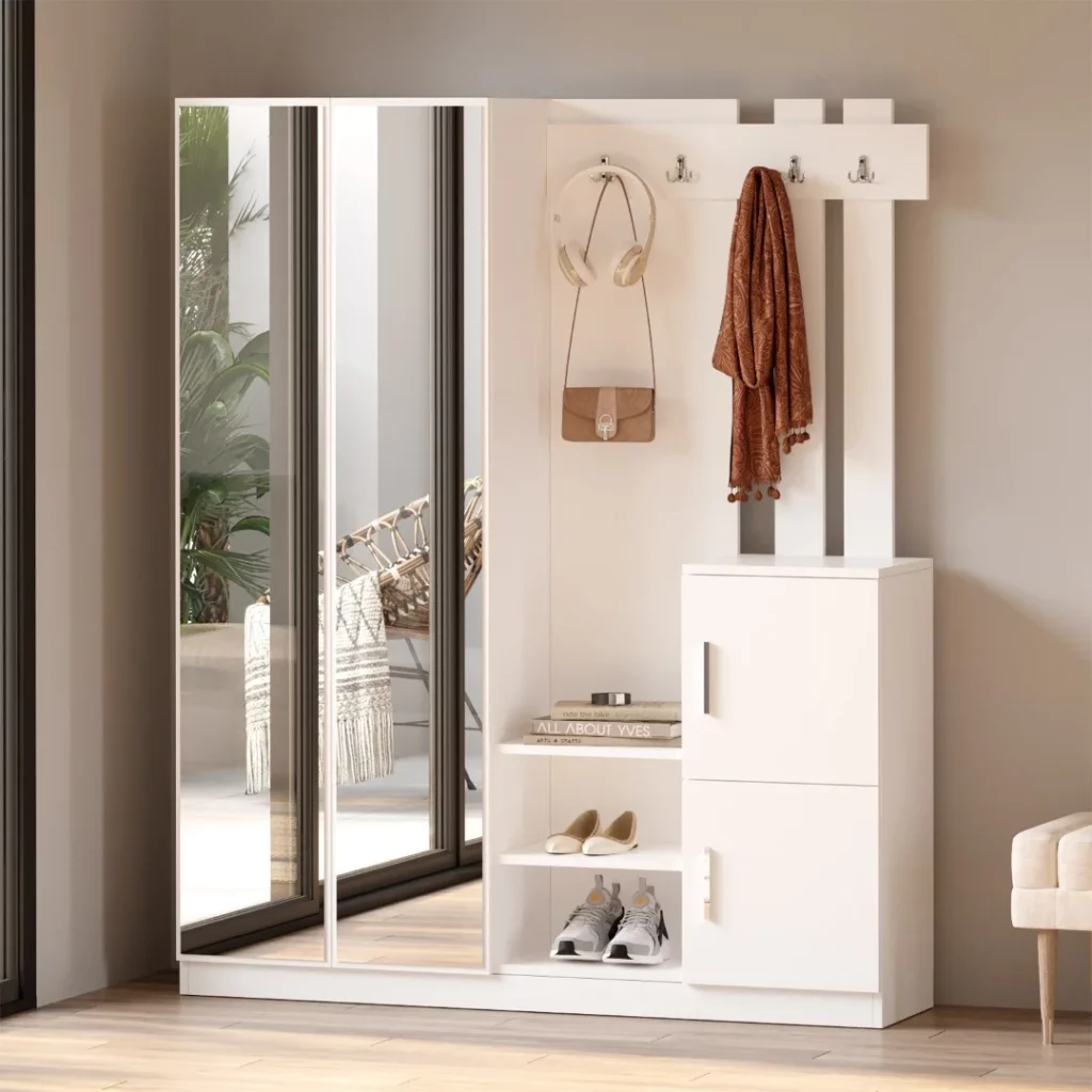 ארון כניסה עם מראה